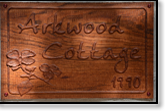 Arkwood Cottage Cornerstone carving, a collaboration with Bill Winfield